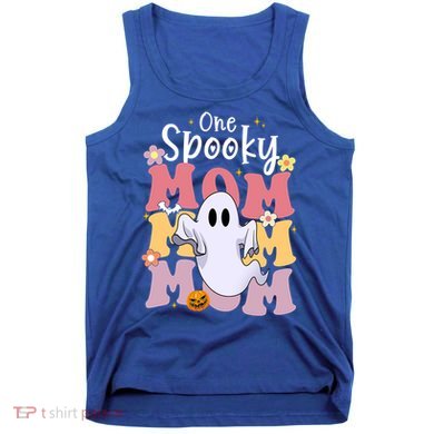 One Spooky Mom Halloween Cute Ghosts Grovvy Mommy Gift Meaningful Gift Tank Top