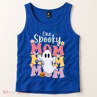 One Spooky Mom Halloween Cute Ghosts Grovvy Mommy Gift Meaningful Gift Tank Top thumb 2