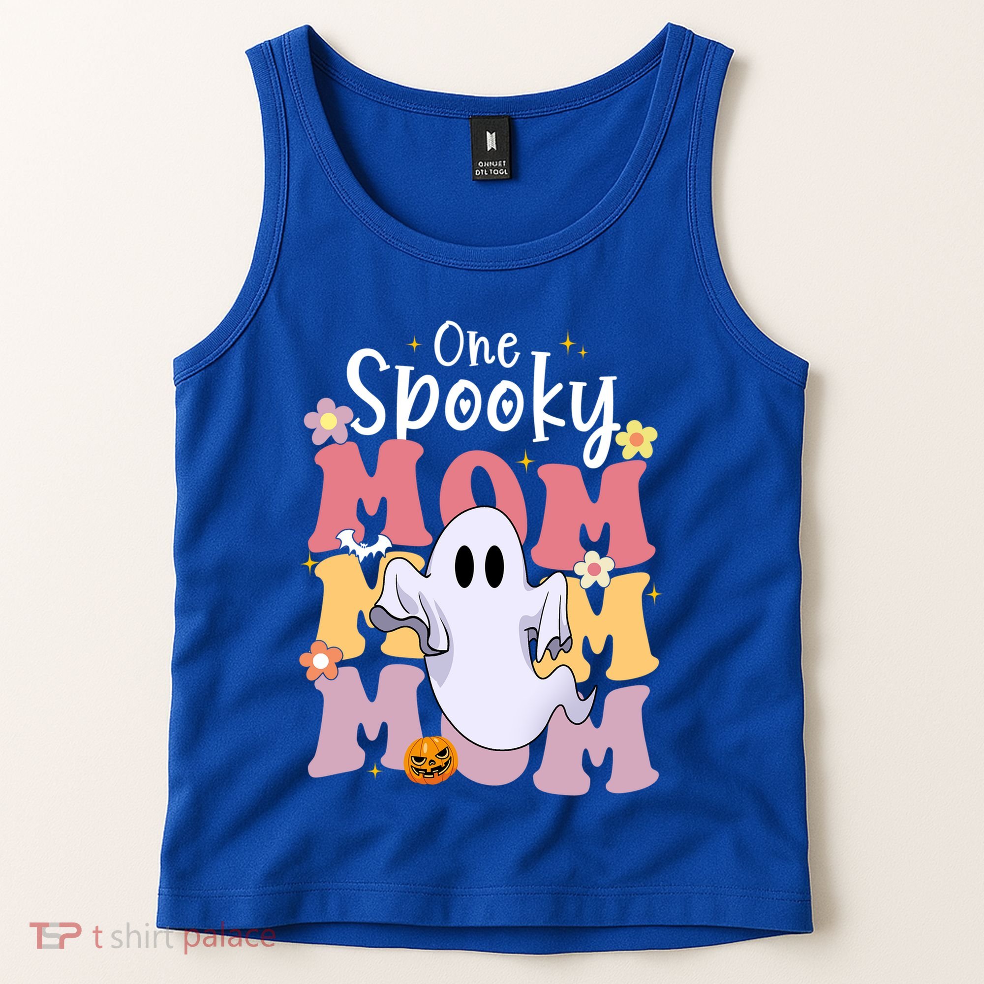 One Spooky Mom Halloween Cute Ghosts Grovvy Mommy Gift Meaningful Gift Tank Top