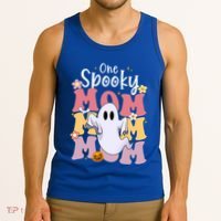 One Spooky Mom Halloween Cute Ghosts Grovvy Mommy Gift Meaningful Gift Tank Top thumb 3