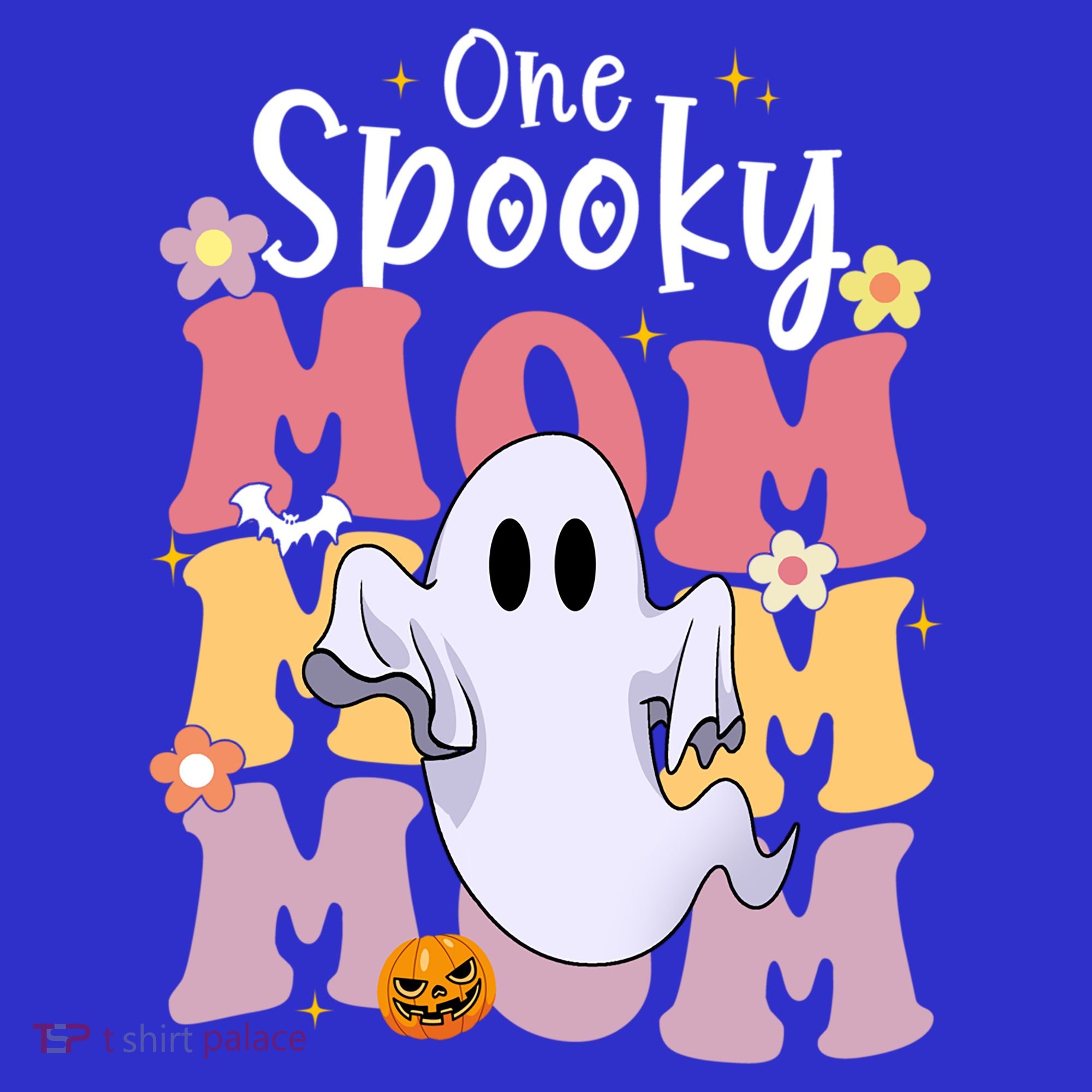 One Spooky Mom Halloween Cute Ghosts Grovvy Mommy Gift Meaningful Gift Tank Top