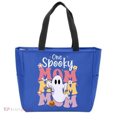 One Spooky Mom Halloween Cute Ghosts Grovvy Mommy Gift Meaningful Gift Tote Bag