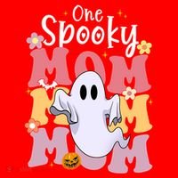 One Spooky Mom Halloween Cute Ghosts Grovvy Mommy Gift Meaningful Gift Santa Hat thumb 1
