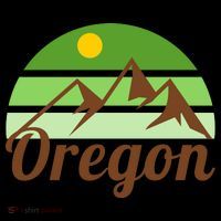 Oregon Simple Mountain Logo USA-Made Doggie Bandana thumb 2