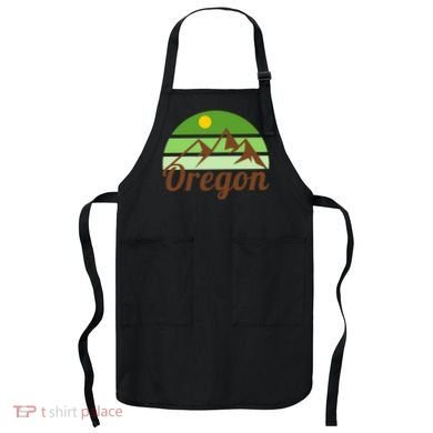 Oregon Simple Mountain Logo Apron