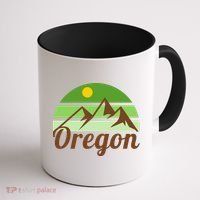 Oregon Simple Mountain Logo Coffee Mug thumb 1