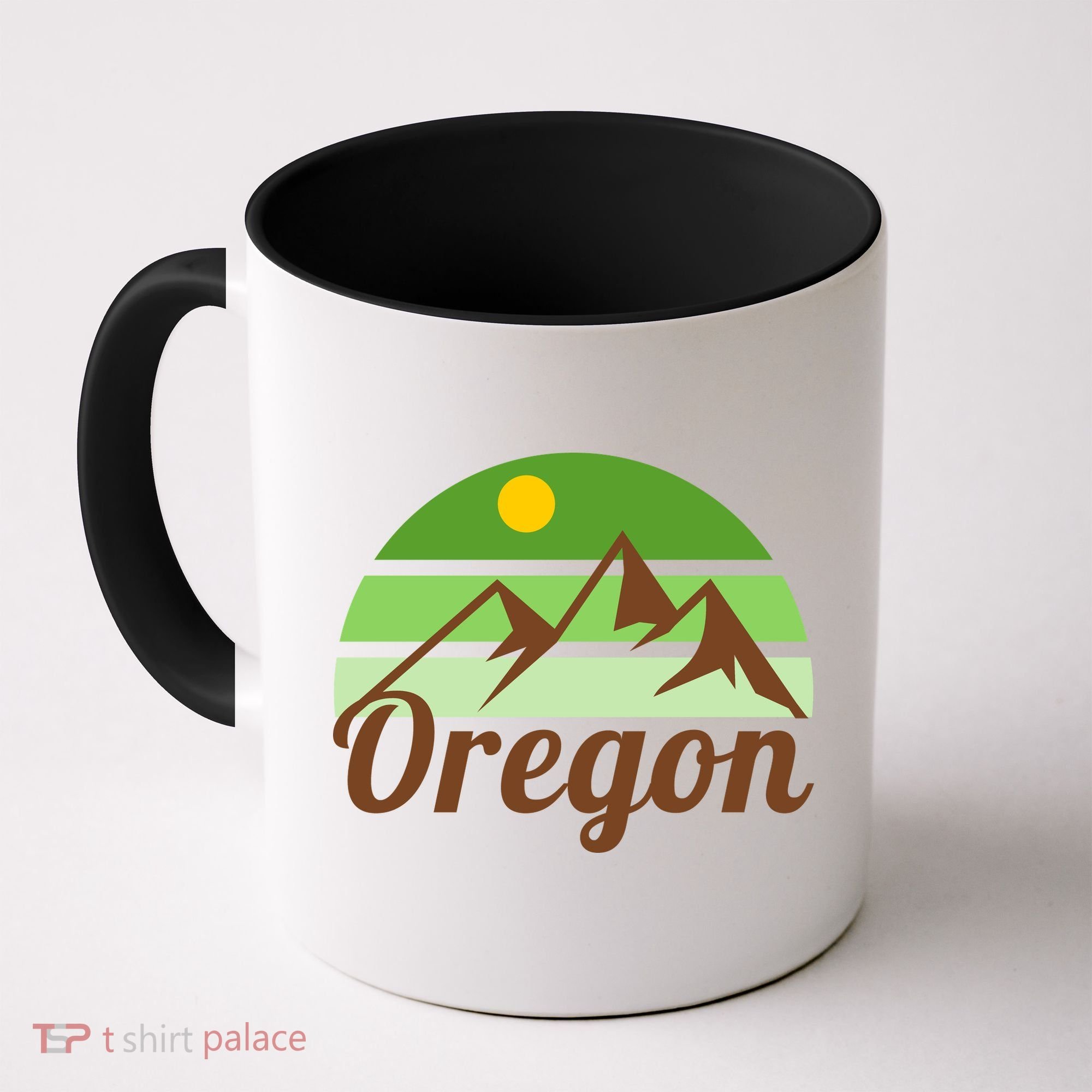 Oregon Simple Mountain Logo Coffee Mug