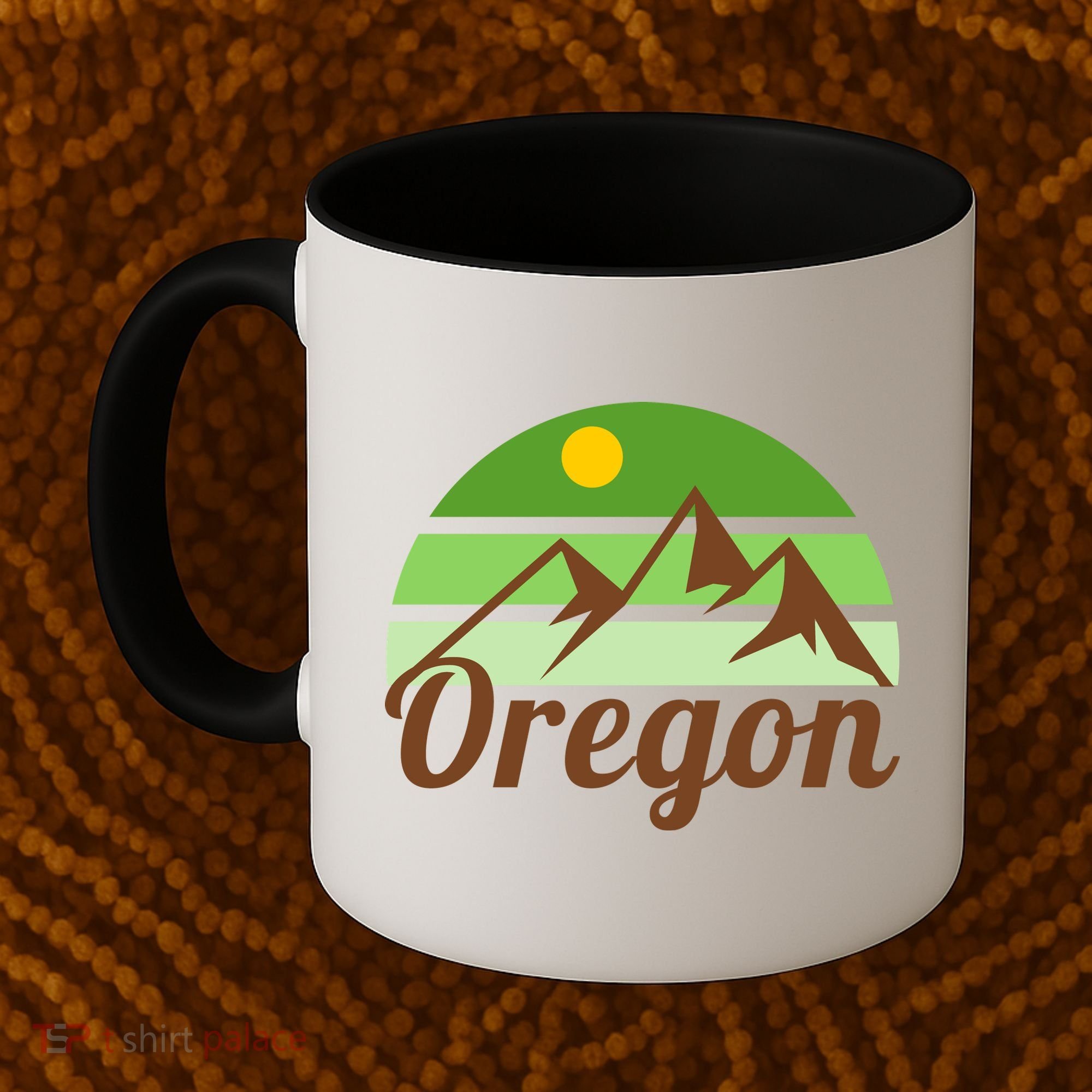 Oregon Simple Mountain Logo Coffee Mug