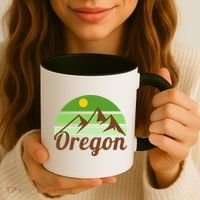 Oregon Simple Mountain Logo Coffee Mug thumb 3