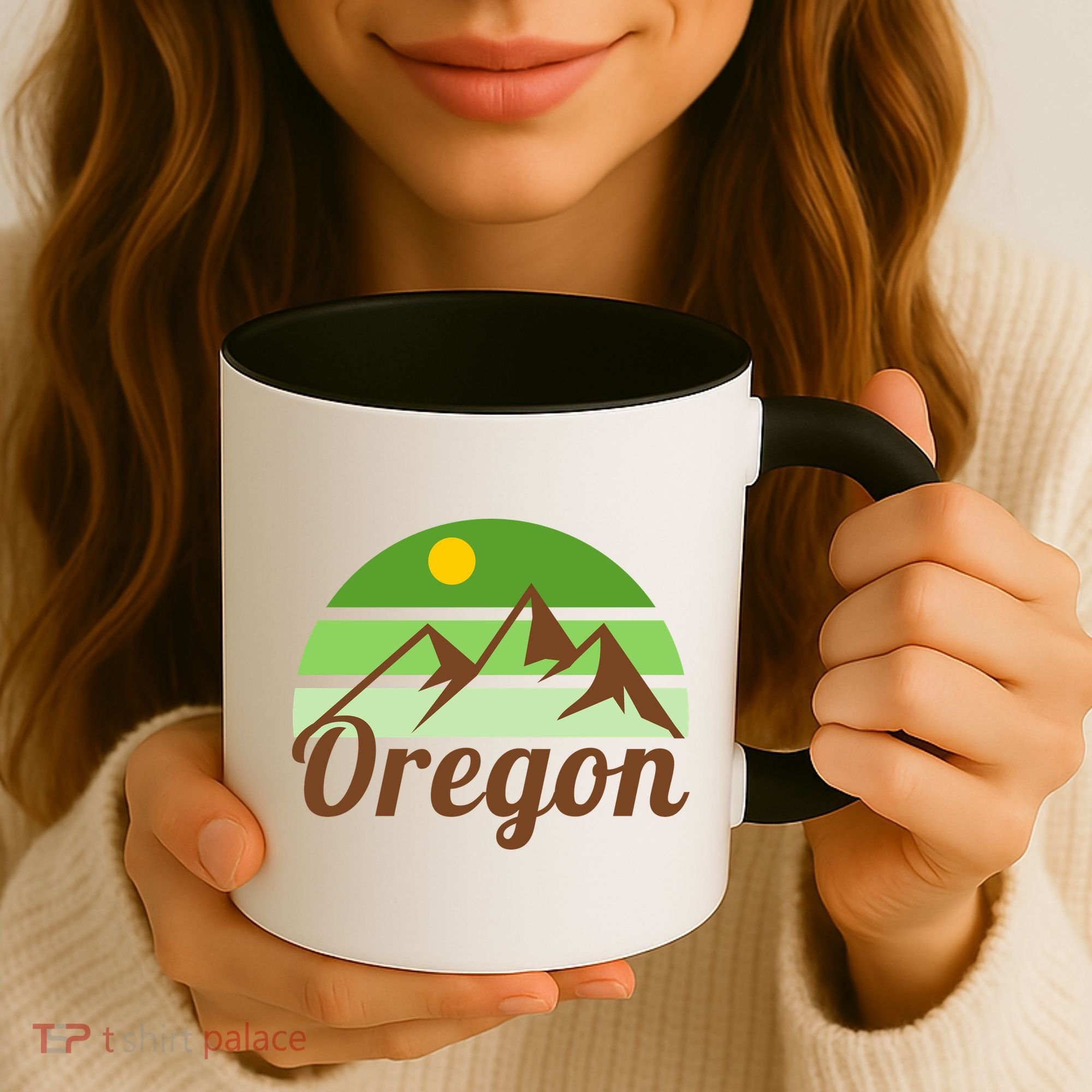 Oregon Simple Mountain Logo Coffee Mug