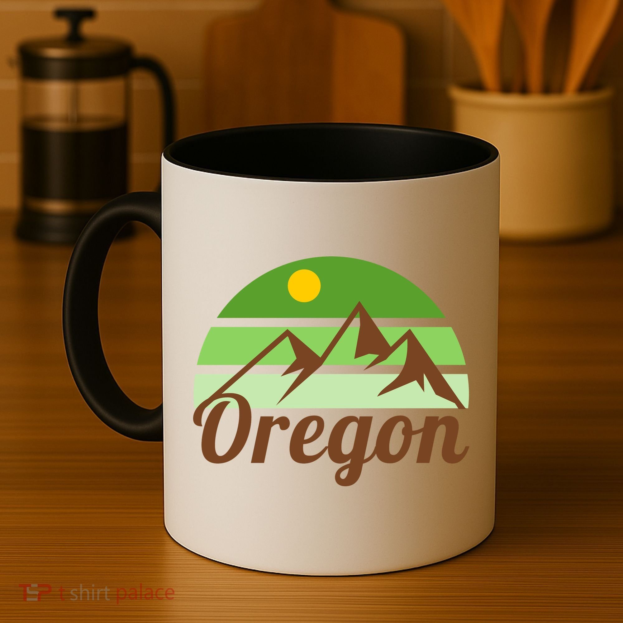 Oregon Simple Mountain Logo Coffee Mug