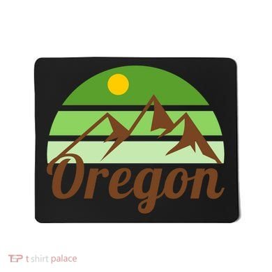 Oregon Simple Mountain Logo Mousepad
