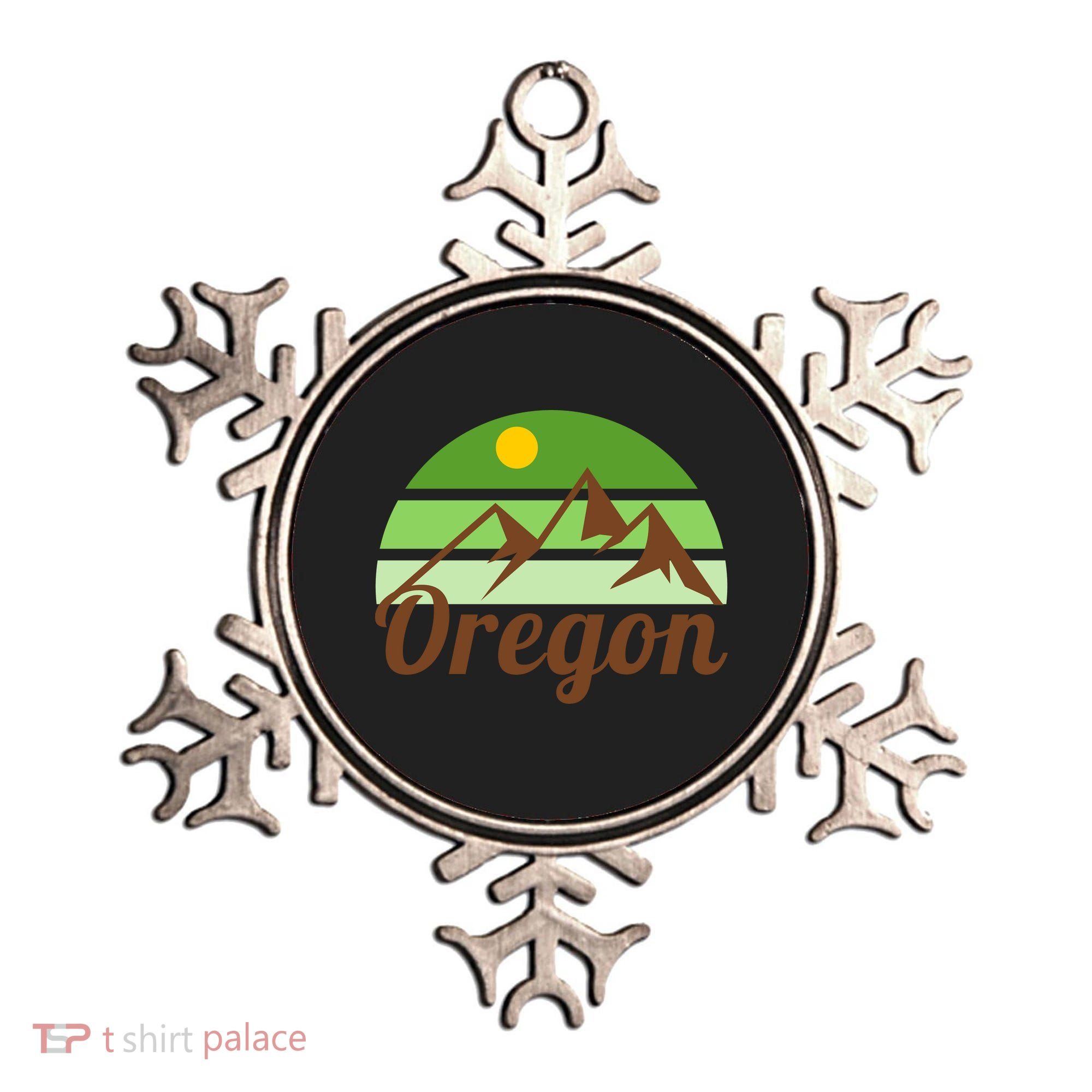 Oregon Simple Mountain Logo Ornament