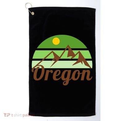 Oregon Simple Mountain Logo Golf Towel