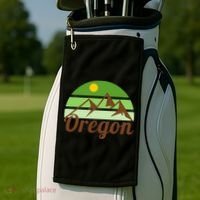 Oregon Simple Mountain Logo Golf Towel thumb 2