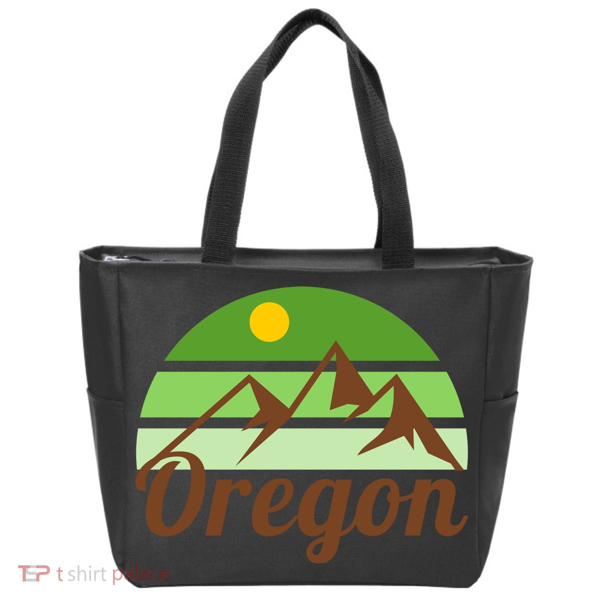 Oregon Simple Mountain Logo Tote Bag