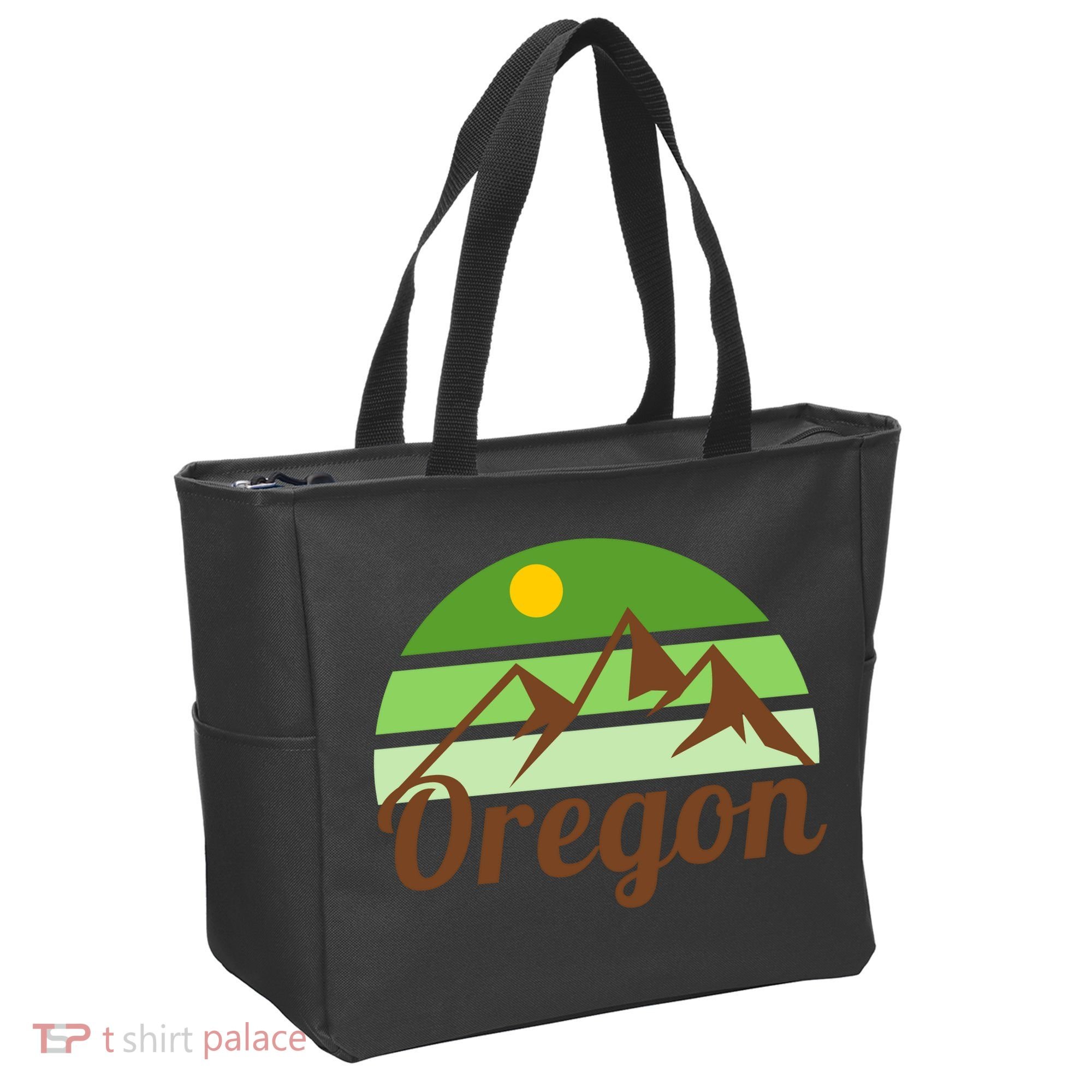 Oregon Simple Mountain Logo Tote Bag