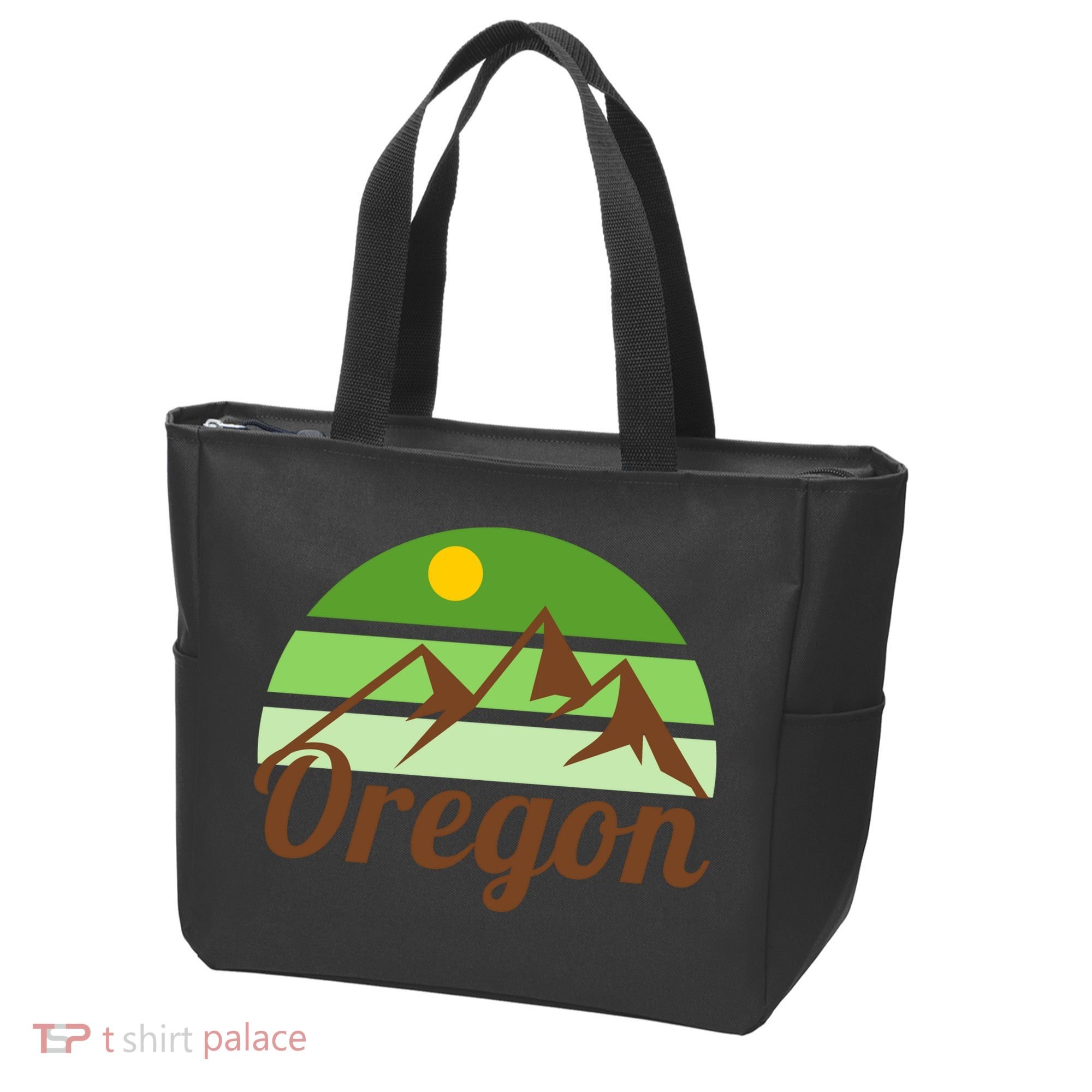 Oregon Simple Mountain Logo Tote Bag