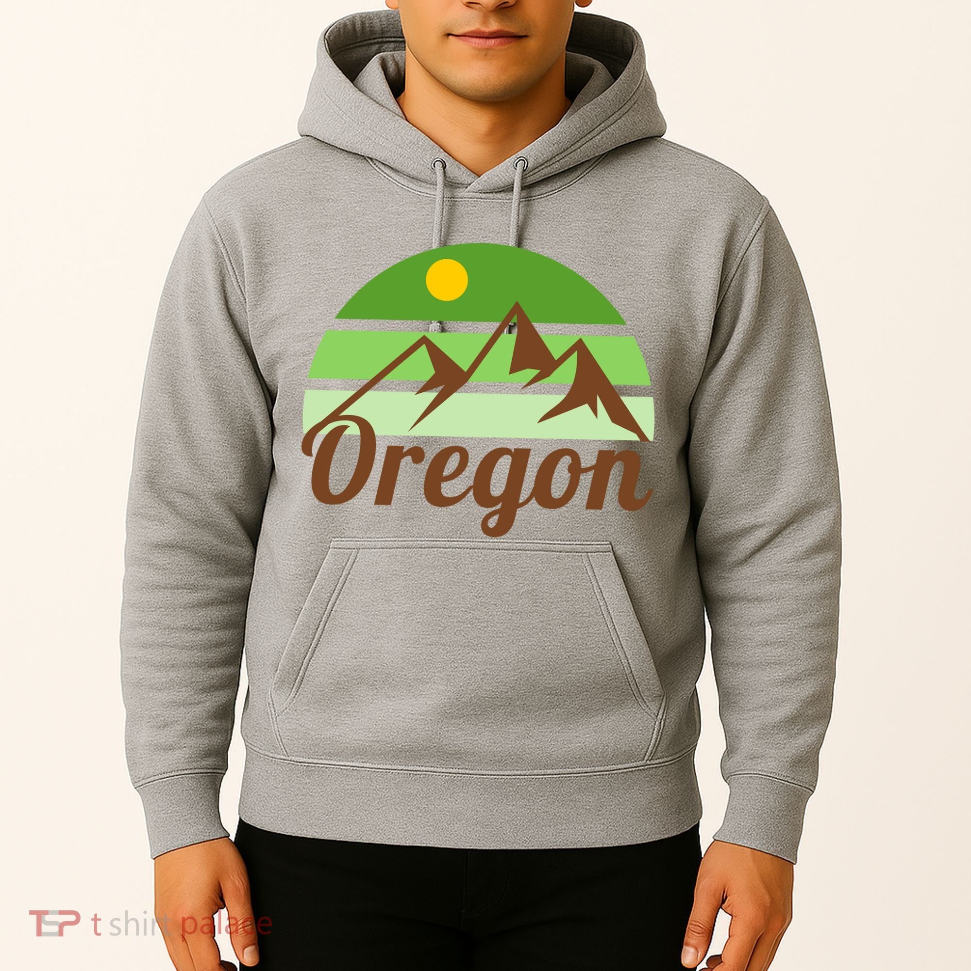 Oregon Simple Mountain Logo Hoodie