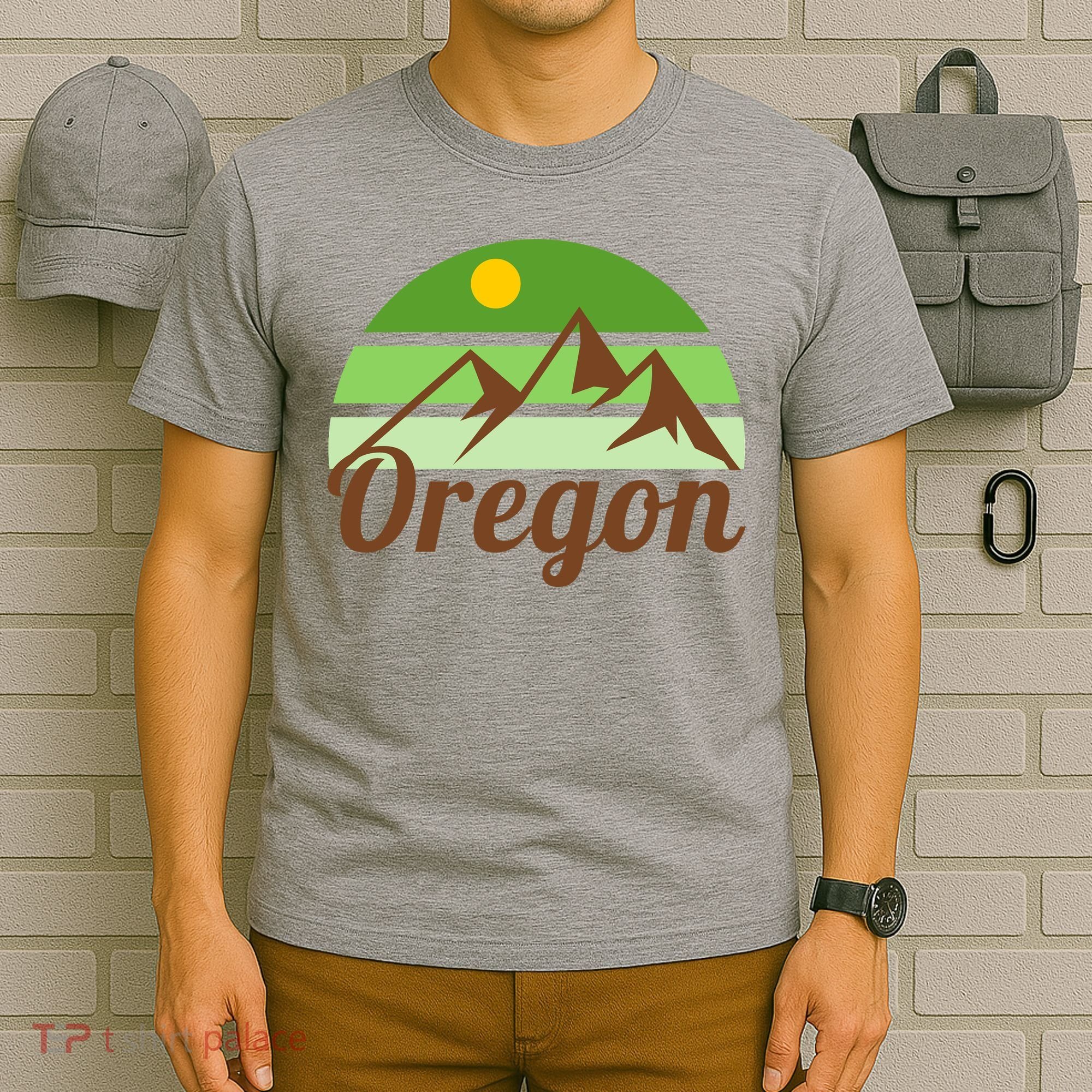 Oregon Simple Mountain Logo T-Shirt
