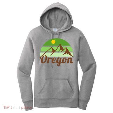 Oregon Simple Mountain Logo Women's Hoodie