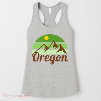 Oregon Simple Mountain Logo Women's Tank Top
