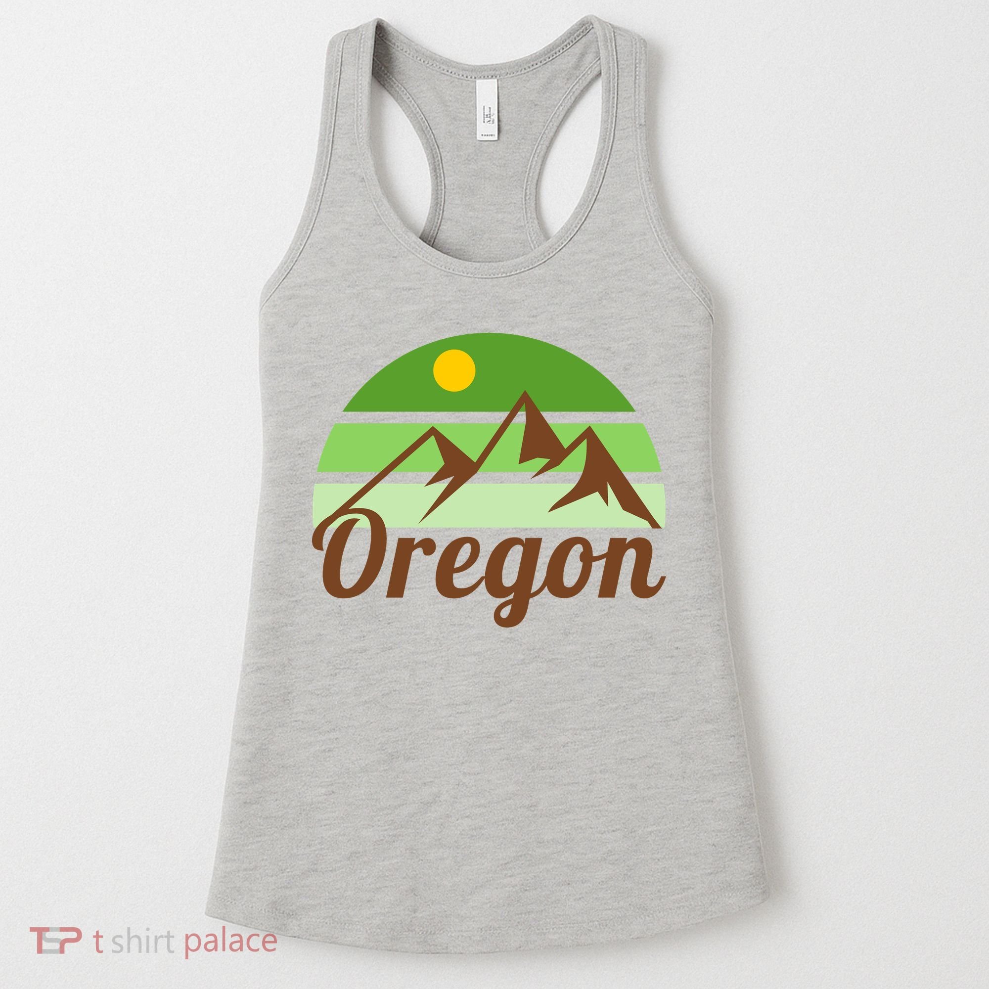 Oregon Simple Mountain Logo Women's Tank Top