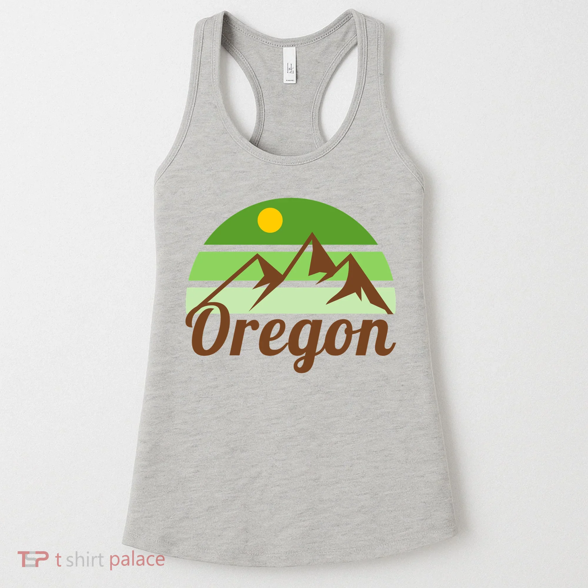Oregon Simple Mountain Logo Women's Tank Top