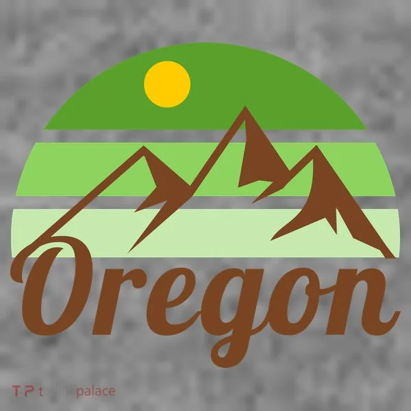 Oregon Simple Mountain Logo Women's Tank Top