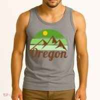 Oregon Simple Mountain Logo Tank Top thumb 3