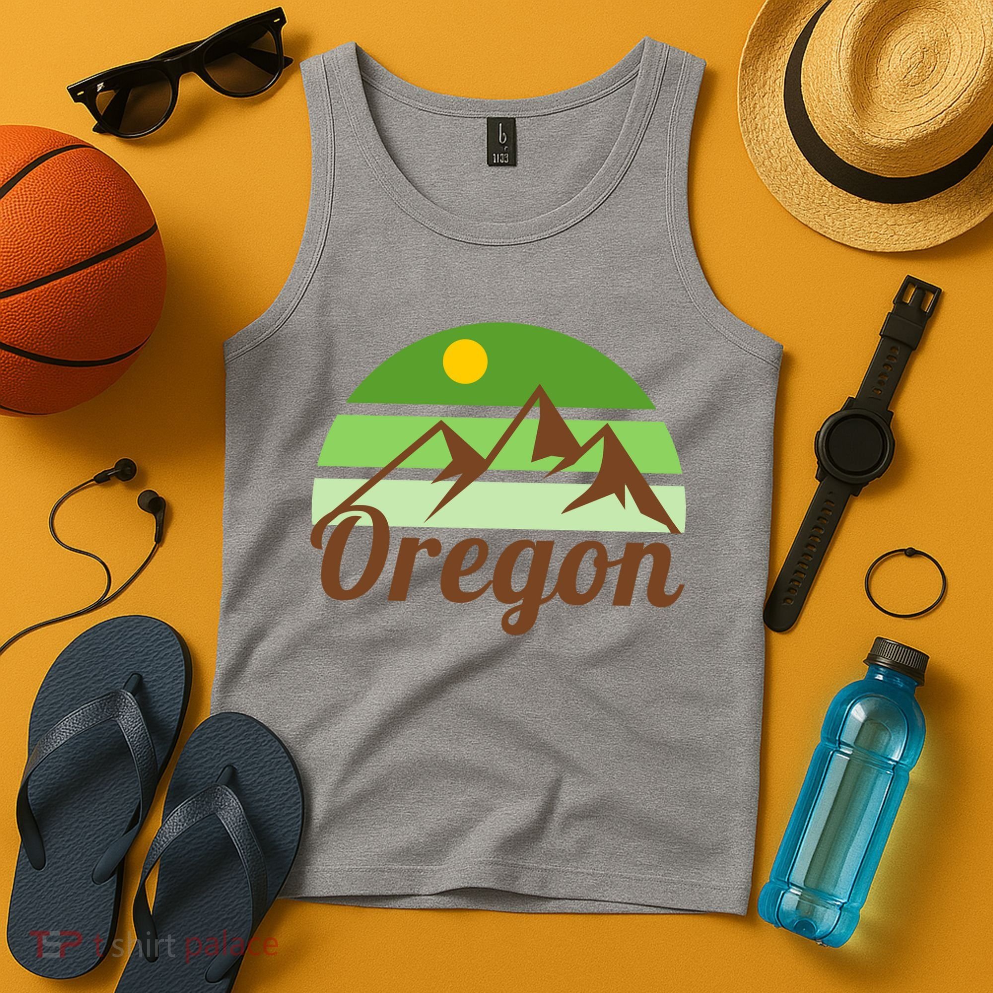 Oregon Simple Mountain Logo Tank Top