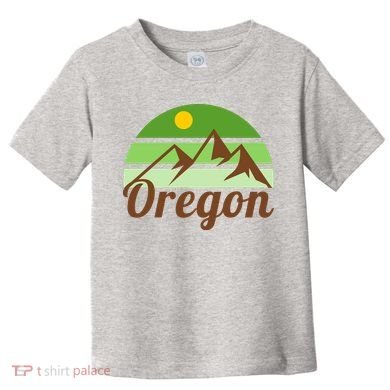 Oregon Simple Mountain Logo Toddler T-Shirt