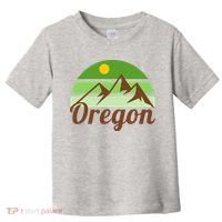 Oregon Simple Mountain Logo Toddler T-Shirt thumb 0