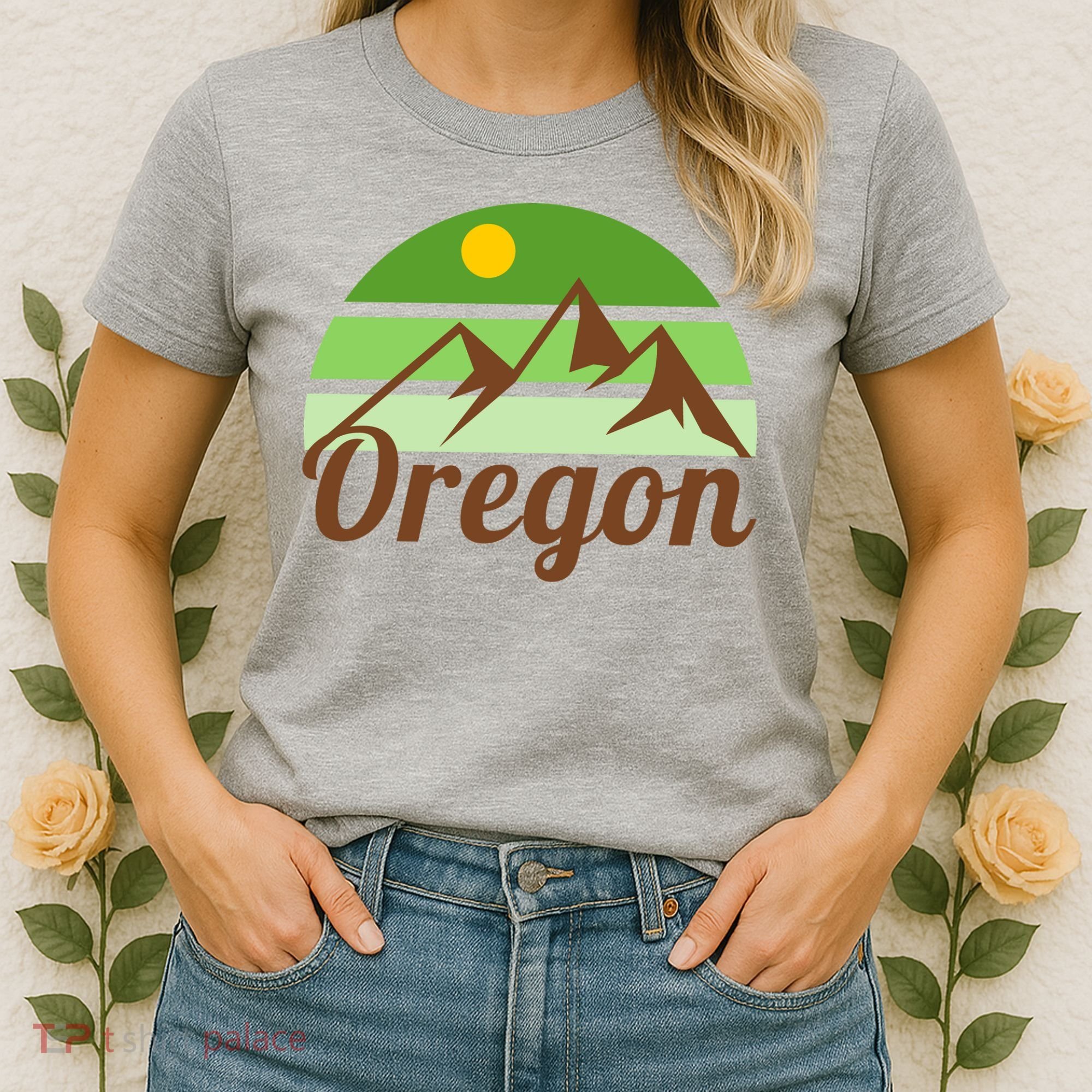 Oregon Simple Mountain Logo Women's T-Shirt