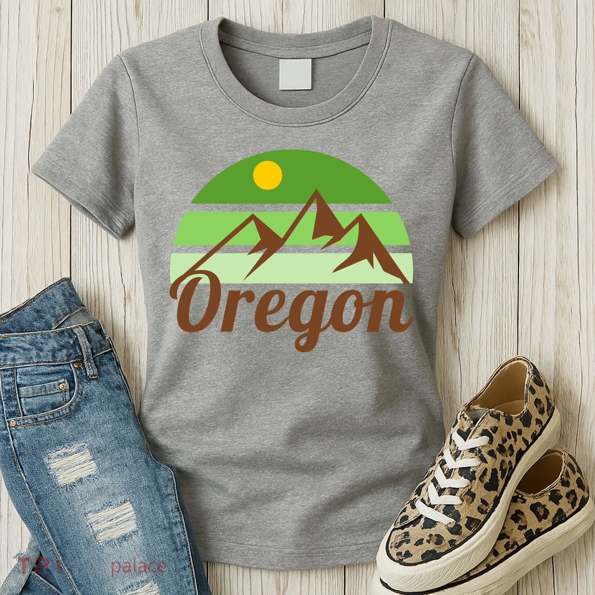 Oregon Simple Mountain Logo Women's T-Shirt
