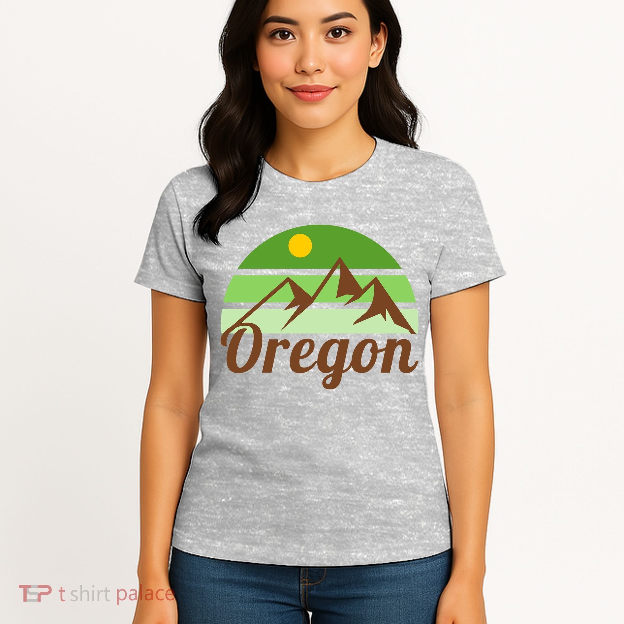 Oregon Simple Mountain Logo Women's T-Shirt