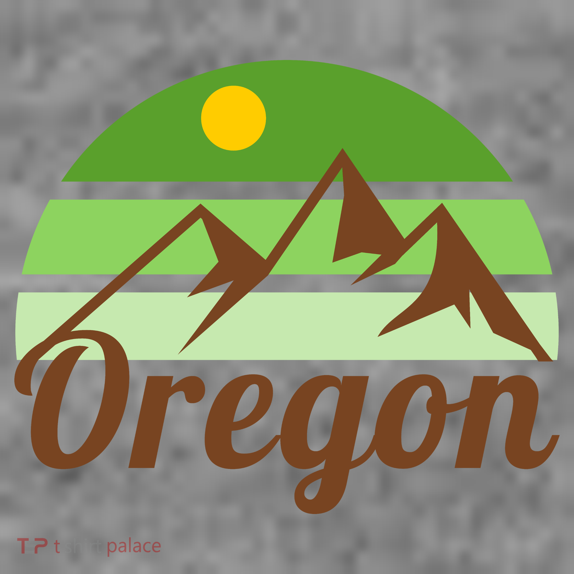 Oregon Simple Mountain Logo Kids Hoodie