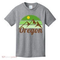 Oregon Simple Mountain Logo Kids T-Shirt thumb 0
