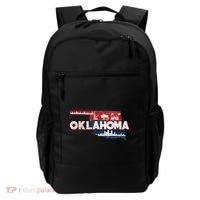O.K.L.A.H.O.M.A State Map Road Trip Oklahoma City Tulsa Norman Backpack thumb 0