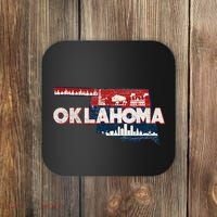 O.K.L.A.H.O.M.A State Map Road Trip Oklahoma City Tulsa Norman Coaster thumb 0