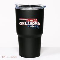 O.K.L.A.H.O.M.A State Map Road Trip Oklahoma City Tulsa Norman Tumbler thumb 0