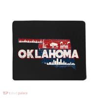 O.K.L.A.H.O.M.A State Map Road Trip Oklahoma City Tulsa Norman Mousepad thumb 0