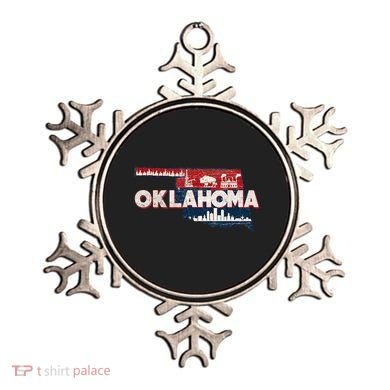 O.K.L.A.H.O.M.A State Map Road Trip Oklahoma City Tulsa Norman Ornament