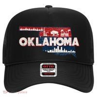 O.K.L.A.H.O.M.A State Map Road Trip Oklahoma City Tulsa Norman Hat thumb 0