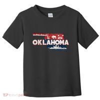 O.K.L.A.H.O.M.A State Map Road Trip Oklahoma City Tulsa Norman Toddler T-Shirt thumb 0