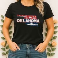 O.K.L.A.H.O.M.A State Map Road Trip Oklahoma City Tulsa Norman Women's T-Shirt thumb 2