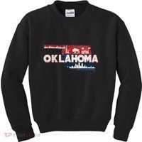 O.K.L.A.H.O.M.A State Map Road Trip Oklahoma City Tulsa Norman Kids Sweatshirt thumb 0