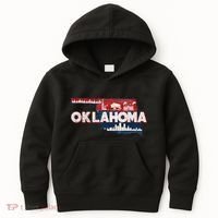 O.K.L.A.H.O.M.A State Map Road Trip Oklahoma City Tulsa Norman Kids Hoodie thumb 0