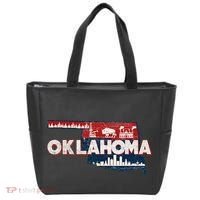 O.K.L.A.H.O.M.A State Map Road Trip Oklahoma City Tulsa Norman Tote Bag thumb 0