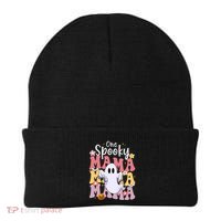 One Spooky Mama Halloween Cute Ghosts Grovvy Mommy Gift Beanie thumb 0